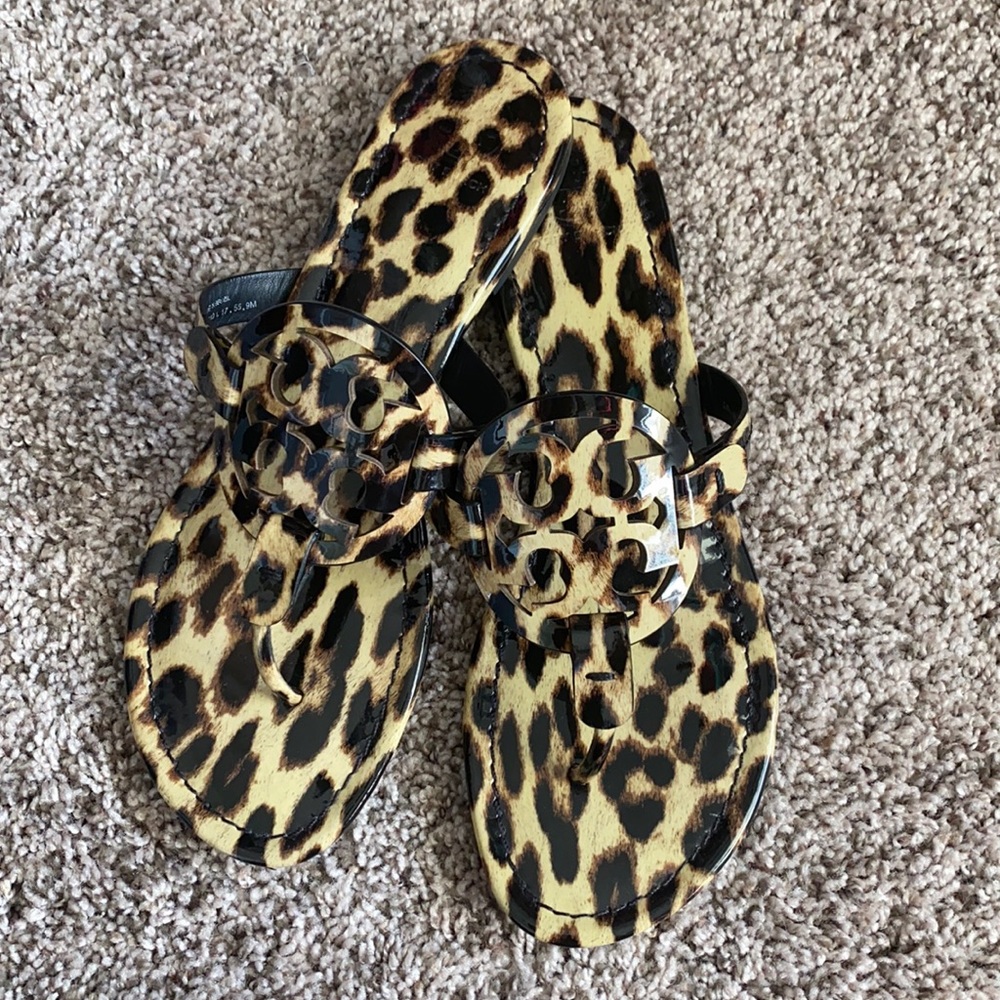 Animal print/leopard Tory Burch Miller sandals